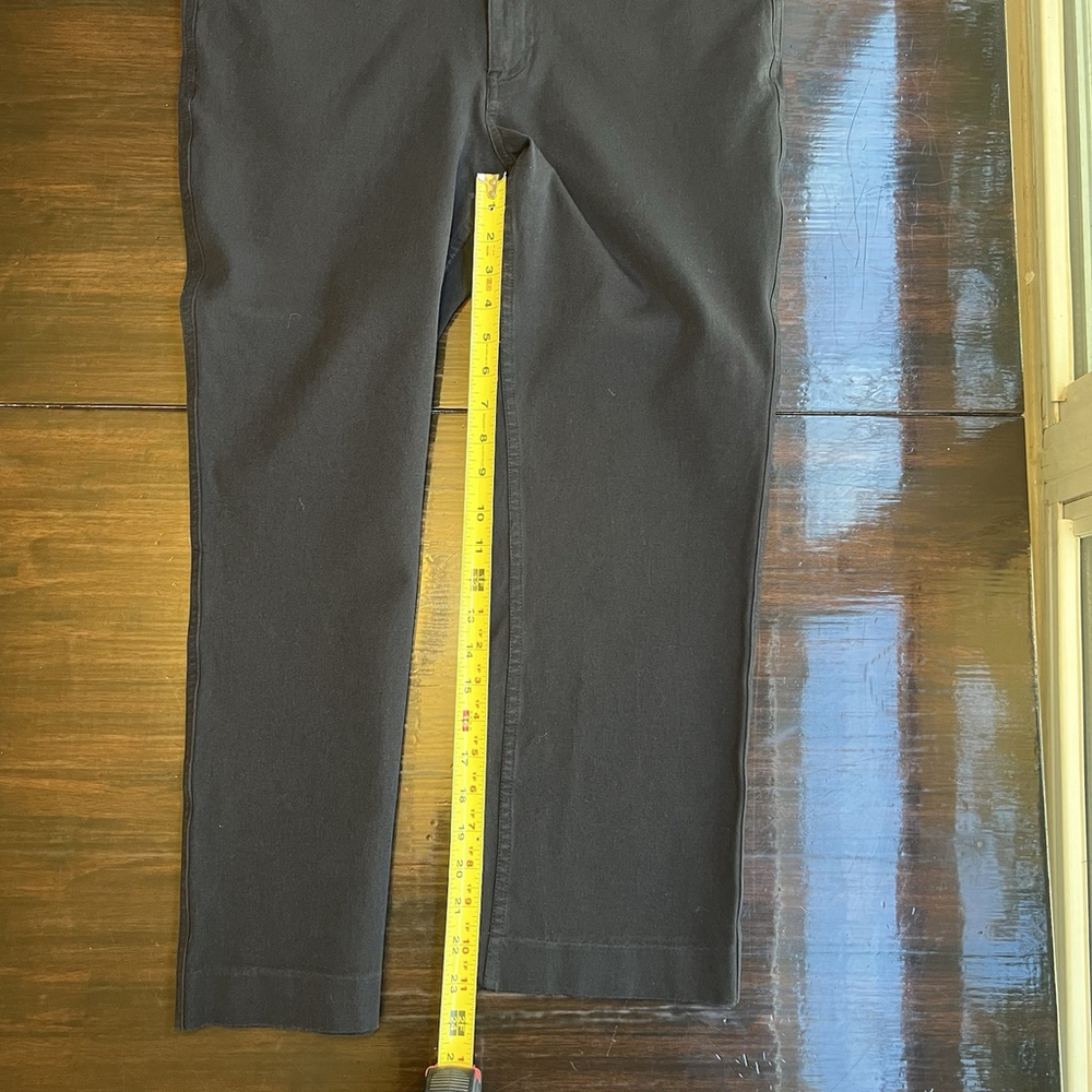 Banana Republic Womens Slim Straight Chino Pants Black Size 10 Slash Pocket - Picture 7 of 11